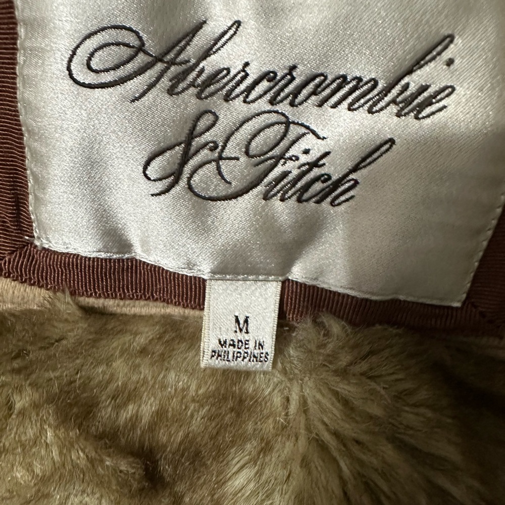 Abercrombie & Fitch Tan Fleece Jacket - Picture 7 of 8
